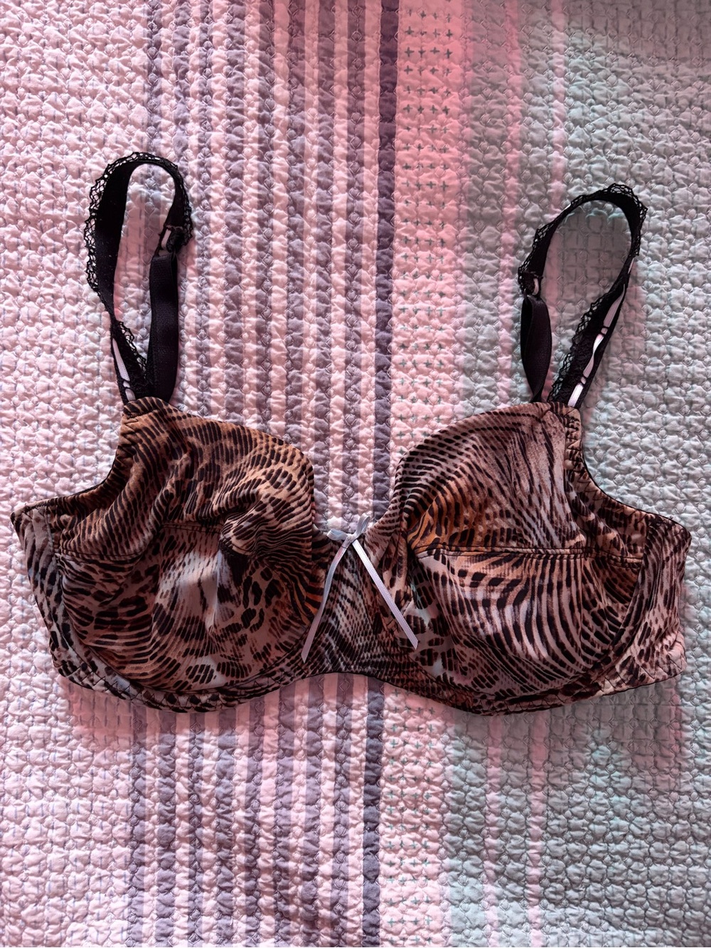 Underwire Animal Print Bra